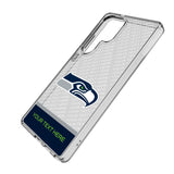 Seattle Seahawks Personalized EndZone Plus Clear Phone Case for Samsung Galaxy