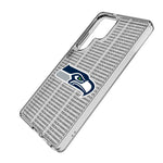 Seattle Seahawks Text Backdrop Clear Phone Case for Samsung Galaxy