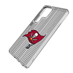 Tampa Bay Buccaneers Text Backdrop Clear Phone Case for Samsung Galaxy