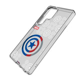 Marvel Avengers Captain America Sigil Clear Phone Case for Samsung Galaxy