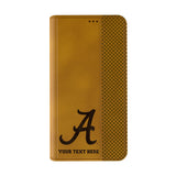 University of Alabama Crimson Tide Script A Personalized Burn Folio Phone Case for Apple iPhone