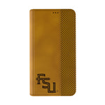 Florida State University Seminoles Athletic Wordmark Burn Folio Phone Case for Apple iPhone