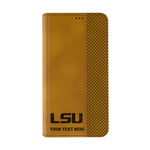 Louisiana State University Tigers Personalized Burn Folio Phone Case for Apple iPhone