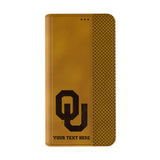 University of Oklahoma Sooners Personalized Burn Folio Phone Case for Apple iPhone