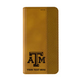 Texas A&M University Aggies Personalized Burn Folio Phone Case for Apple iPhone
