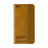 Atlanta Braves Personalized Burn Folio Phone Case for Apple iPhone