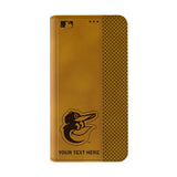 Baltimore Orioles Personalized Burn Folio Phone Case for Apple iPhone