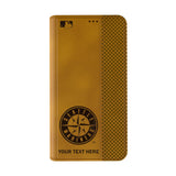 Seattle Mariners Personalized Burn Folio Phone Case for Apple iPhone