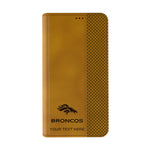 Denver Broncos Personalized Burn Folio Phone Case for Apple iPhone