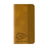 Kansas City Chiefs Personalized Burn Folio Phone Case for Apple iPhone