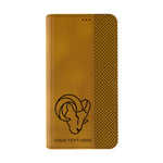 Los Angeles Rams Personalized Burn Folio Phone Case for Apple iPhone