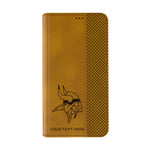 Minnesota Vikings Personalized Burn Folio Phone Case for Apple iPhone