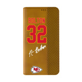 Nick Bolton Kansas City Chiefs 32 Game Tactic Folio Phone Case for Apple iPhone