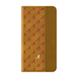 University of Alabama Crimson Tide Script A Fashion Pattern Folio Phone Case for Samsung Galaxy