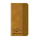 University of Arkansas Fayetteville Razorbacks Personalized Burn Folio Phone Case for Samsung Galaxy
