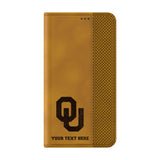 University of Oklahoma Sooners Personalized Burn Folio Phone Case for Samsung Galaxy