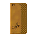 LA Dodgers Personalized Burn Folio Phone Case for Samsung Galaxy