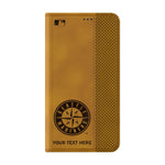 Seattle Mariners Personalized Burn Folio Phone Case for Samsung Galaxy