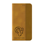 Los Angeles Rams Personalized Burn Folio Phone Case for Samsung Galaxy