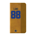 CeeDee Lamb Dallas Cowboys 88 Ready Folio Phone Case