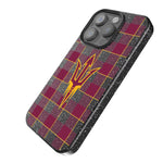 Arizona State University Sun Devils Plaid Bling Phone Case-1