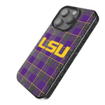 Louisiana State University Tigers Plaid Bling Phone Case
