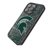 Michigan State University Spartans Paisley Bling Phone Case