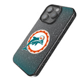 Miami Dolphins 1966-1973 Historic Collection Linen Bling Phone Case for Apple iPhone-1