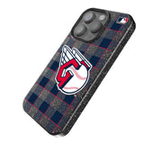 Cleveland Guardians Plaid Bling Phone Case-1