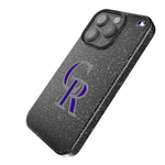 Colorado Rockies Linen Bling Phone Case for Apple iPhone