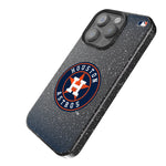 Houston Astros Linen Bling Phone Case for Apple iPhone