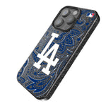 LA Dodgers Paisley Bling Phone Case-1