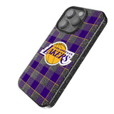 Los Angeles Lakers Plaid Bling Phone Case