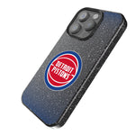 Detroit Pistons Linen Bling Phone Case for Apple iPhone