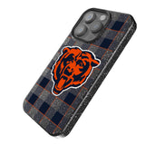 Chicago Bears Plaid Bling Phone Case