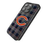 Chicago Bears Plaid Bling Phone Case-1
