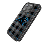 Carolina Panthers Plaid Bling Phone Case