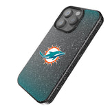 Miami Dolphins Linen Bling Phone Case for Apple iPhone