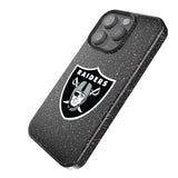 Las Vegas Raiders Linen Bling Phone Case for Apple iPhone