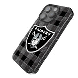 Las Vegas Raiders Plaid Bling Phone Case