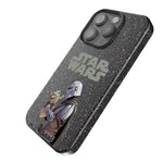 Star Wars: The Mandalorian Grogu and Din Djarin Color Block Bling Phone Case