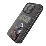 Star Wars: The Mandalorian Grogu and Din Djarin Color Block Bling Phone Case