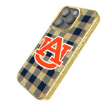 University of Auburn Tigers Plaid Bling Phone Case