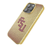 Florida State University Seminoles Athletic Wordmark Linen Bling Phone Case for Apple iPhone