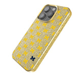 University of Michigan Wolverines Fashion Pattern Bling Phone Case for Apple iPhone-1