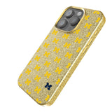 University of Michigan Wolverines Fashion Pattern Bling Phone Case for Apple iPhone-1
