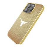 University of Texas Longhorns Linen Bling Phone Case for Apple iPhone-1