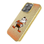 Cleveland Browns Historic Collection Linen Bling Phone Case for Apple iPhone
