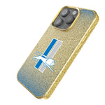 Detroit Lions Retro Linen Bling Phone Case for Apple iPhone