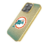 Miami Dolphins 1966-1973 Historic Collection Linen Bling Phone Case for Apple iPhone